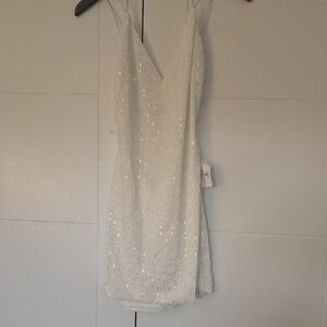 Windsor White Sequin Mini Dress